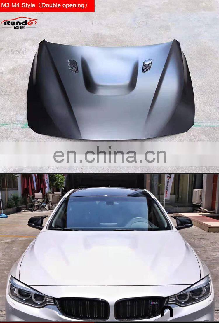 Runde Brilliant Quality Iron Material Auto Car Bonnet Engine Hood For BMW 3 Series 4 Series M3 M4 Engine Hood Bonnet