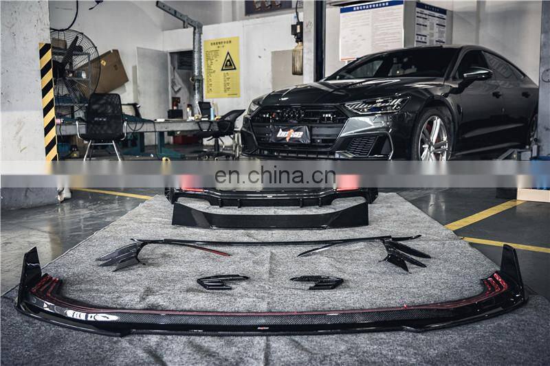 Runde New Arrival Kits For Audi A7 Upgrade Bctxw Style Carbon Fiber Body Kit Front Lip Rear Lip Spoiler