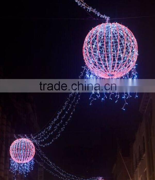 2015 hanging christmas ball light for street