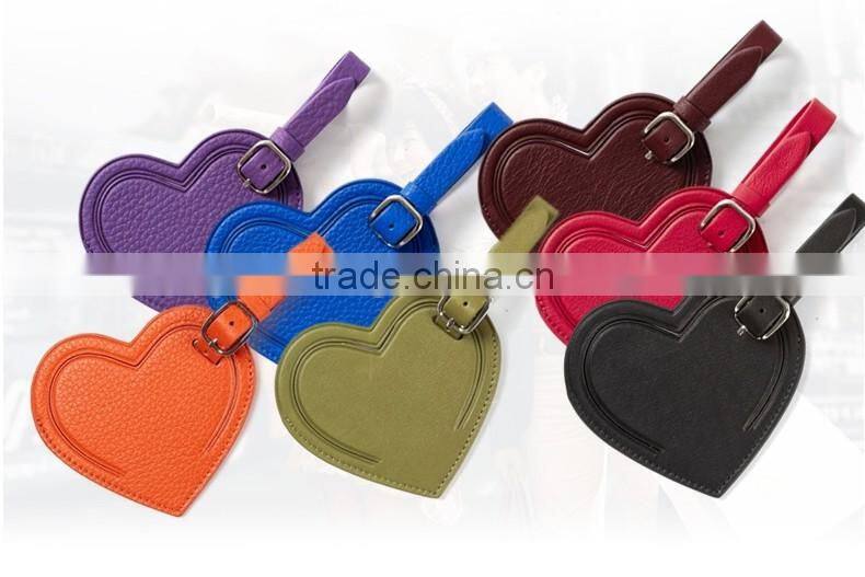 colorful genuine cowhide leather luggage parts baggage tags travel accessories for decoration