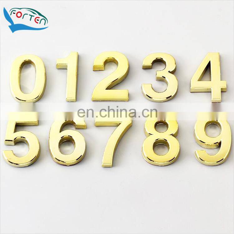 Custom ABS Chrome 3D Car Letter Sticker Car Emblem Badge