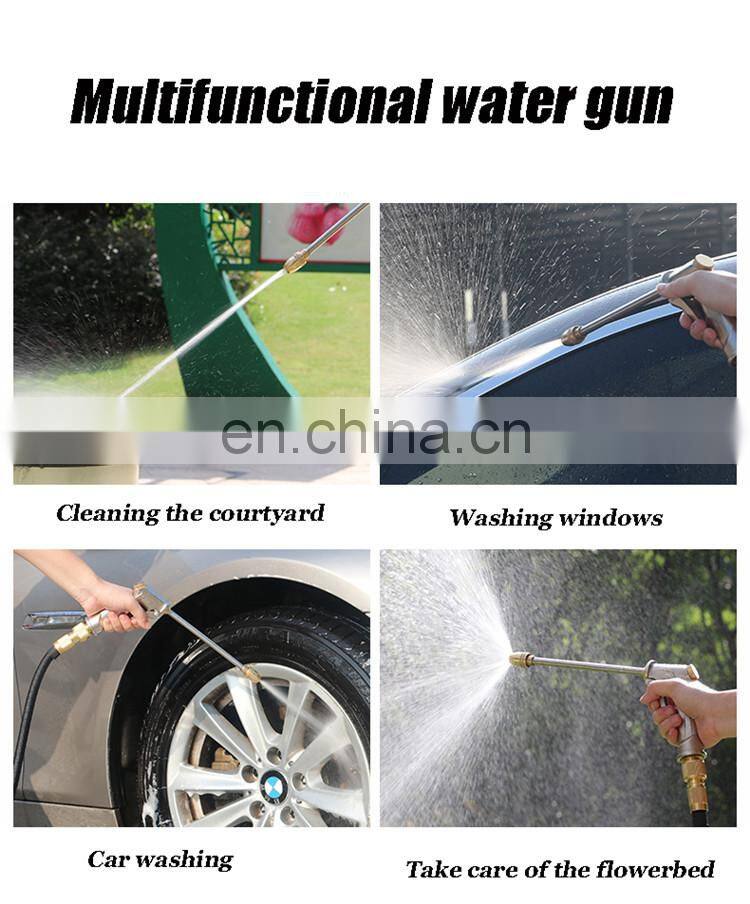 Metal Water Spray Gun Car Washer Cleaner Garden Hose Water Gun Sprinkler Foam Water Gun For The Garden