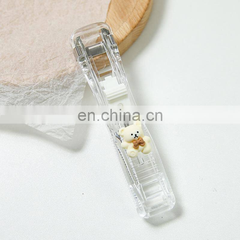 New Push Clip Stapler Staple Remover Binder Push Clamp Tape Dispenser Paper Clips Office Supplies Set Desktop Supplies