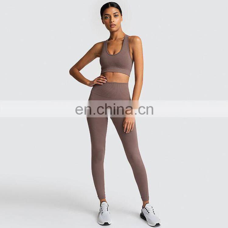 Yoga Bra Set 2021 Winter New Jumpsuit Women Fitness & Yoga Wear Zipper Yoga Set