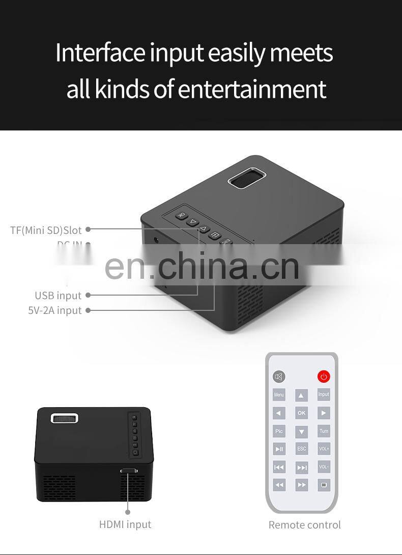2020 newest products mini projector Home Theater Multimedia USB/TF new hot smart led pocket UC26