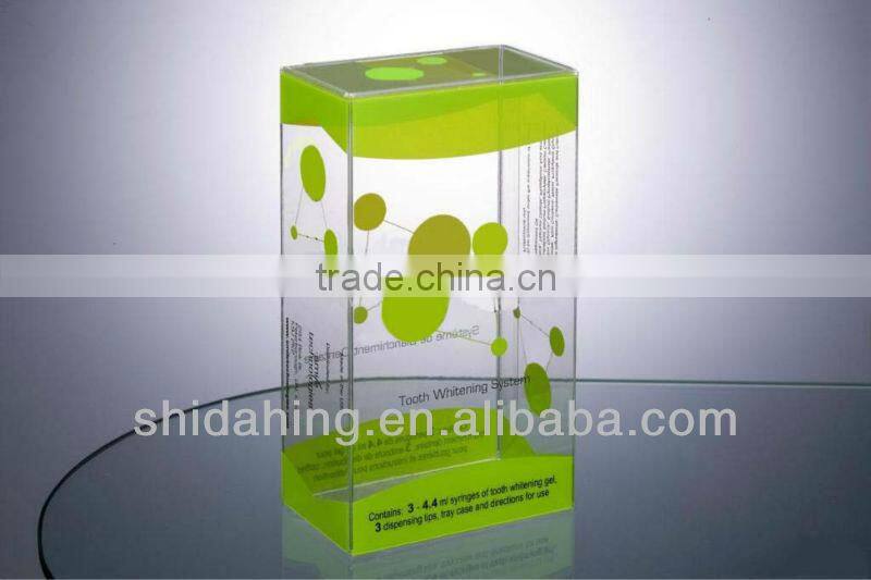 UV offset printing high end cupcake box with pvc window