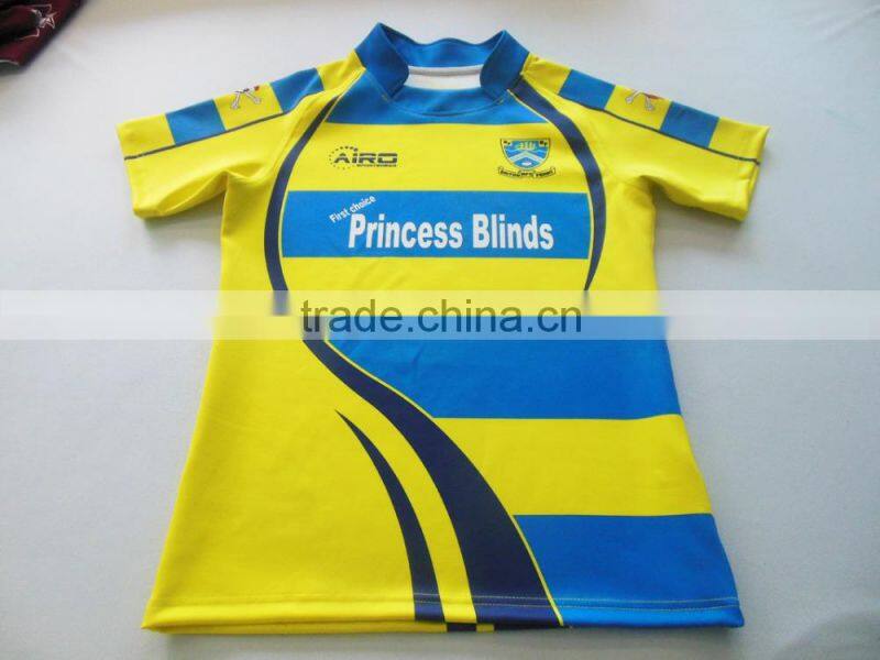 Custom sublimation fancy rugby jersey set