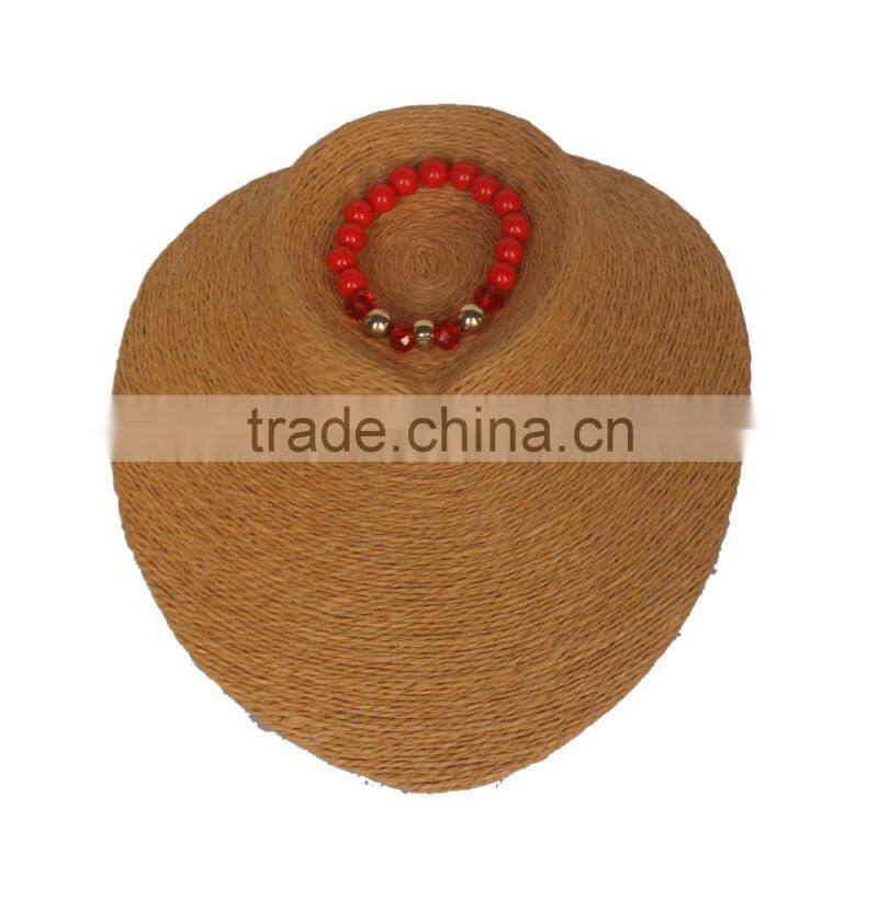 wholesale top beauty wood and cloth necklace chain bust and statues for jewelry display counter and store A-6