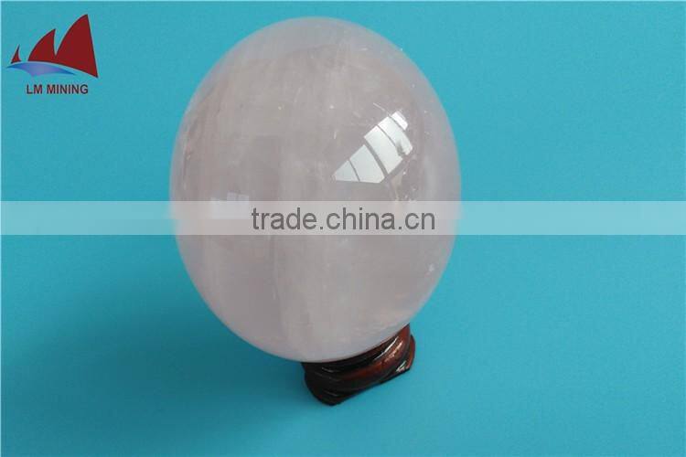 Natural Rose Quartz Crystal Balls + Stands