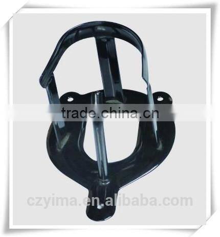 blue square horse body brush with nylon strap/colored pattern