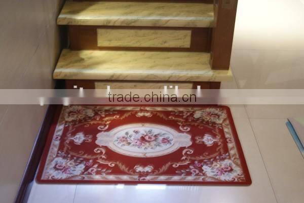 Natural rubber custom digital printed antique cast iron door mat for indoor