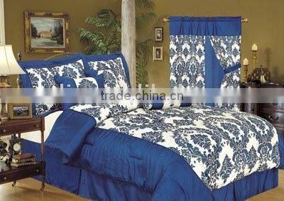 7Pcs Flocking Comforter Set