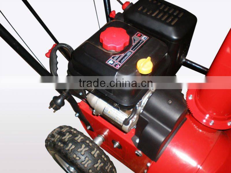 QCW-265EP Gas mini snow thrower with CE approval/garden clean tools