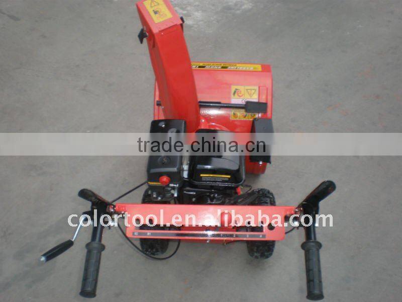 QCW-265EP Gas mini snow thrower with CE approval/garden clean tools