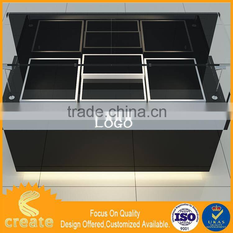 Good quality counter top acrylic watch display stand modern wooden bookcase display cabinet