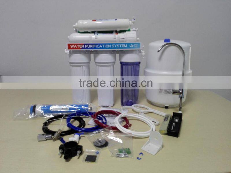 6-Stage 75GPD Reverse Osmosis Alkaline PH Water Filter System