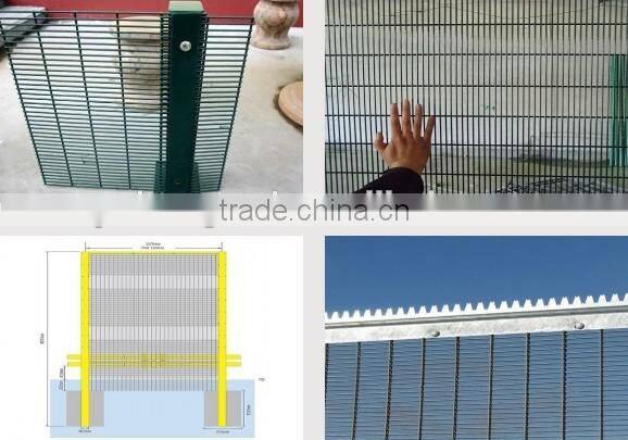 High security wholesales anti-climb 358 burglar fence(factory direct sale)