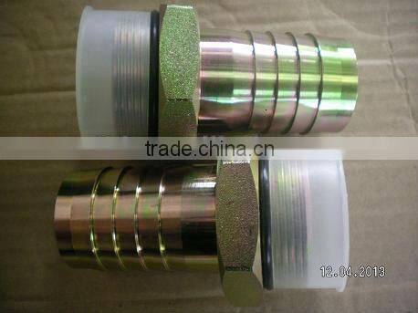 Yellow Zinc coated high pressure hydraulic hose fittings Hydraulic fittings