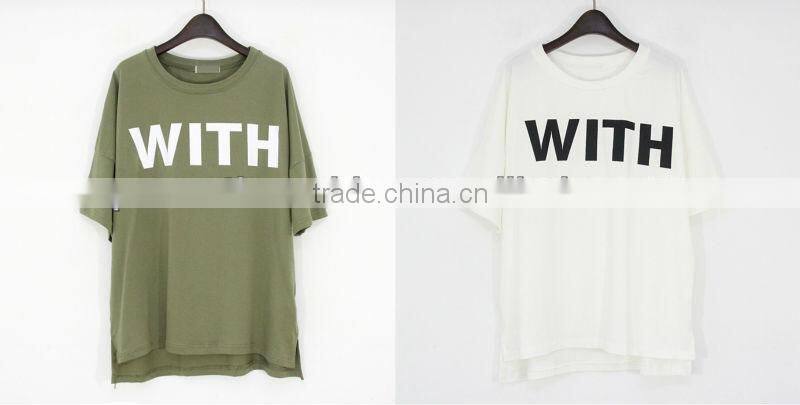 Cotton leisure t-shirt OEM