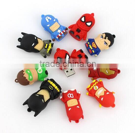 Spider-Man cartoon shape usb flash drive spiderman usb drive 2.0