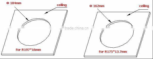 CE ROHS recessed round led downlighting with years warranty