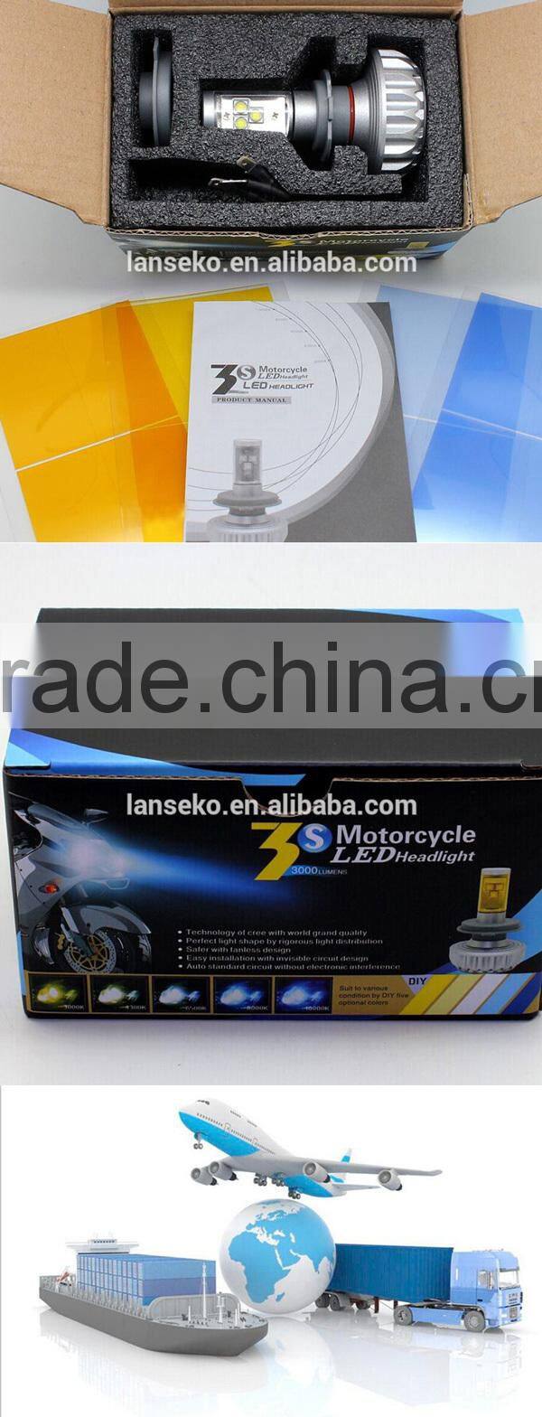 OEM high power waterproof fanless all in one design 3S h10 led headlight for motorcycle