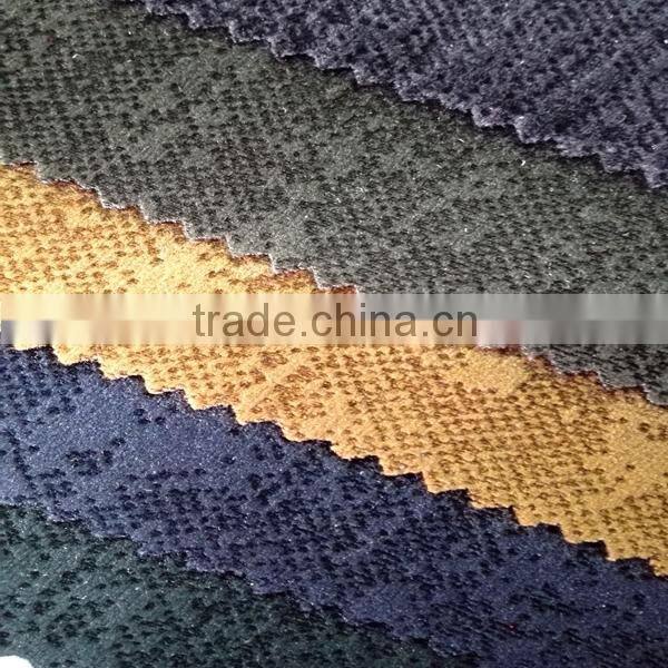 burnout fabric /polyester lycra fabric 2015 new design velvet dresses