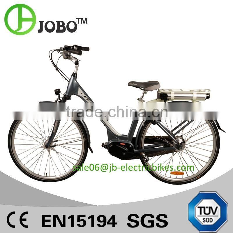 700C Aluminum Alloy City Elektric Bike 36V 10Ah Elektric Bicycle Mid Drive Motor Rear Rack Battery