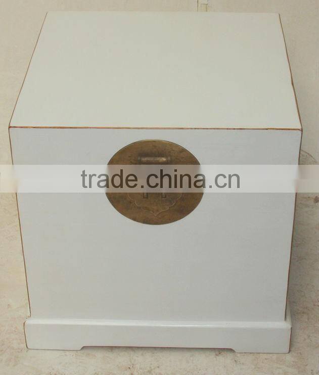 Chinese antique wooden black storage box