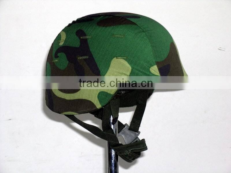 bullet proof helmet with camouflage matte treatment surface