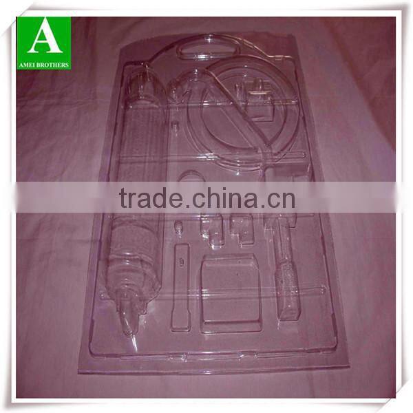 vacuum forming compartment plastic blister tray packaging