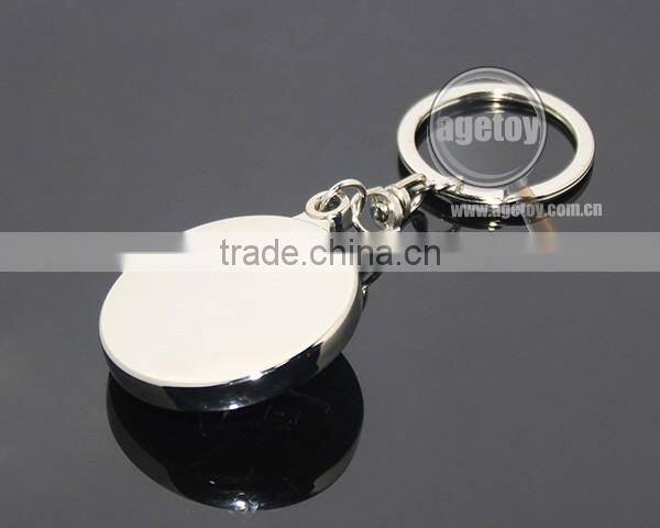 Rotate Mini Alloy Airplane Revolve Dial Playing Cards Symbol Round Shaped Metal Souvenir Aviator Keychain