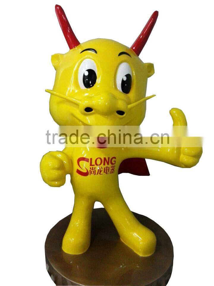 resin cartoon tiny dragon statue