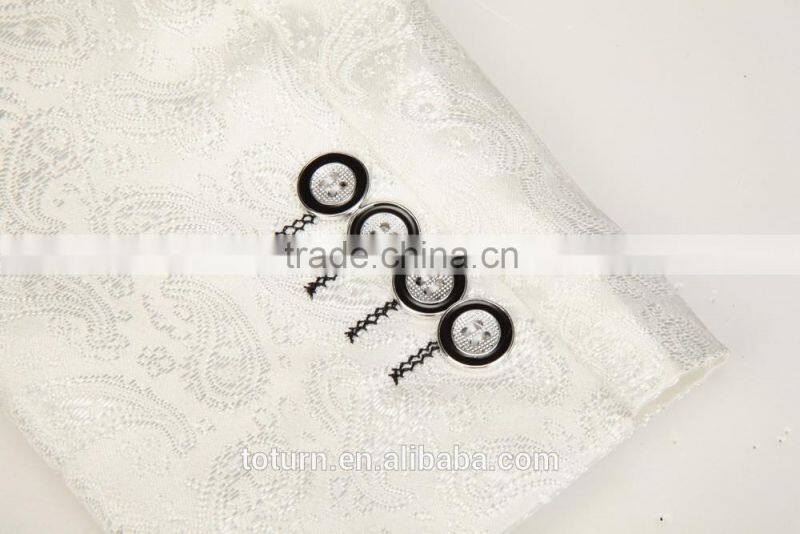 2016 apparel High Quality clothing manufacturers OEM white racking pattern Formal Wedding frock Wear mans suit