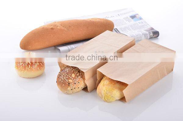 Custom logo printed kraft paper bread packaging