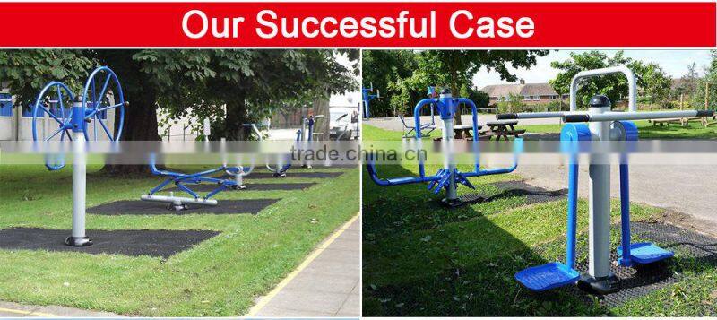 single Seated chest press outdoor fitness and exercise equipment