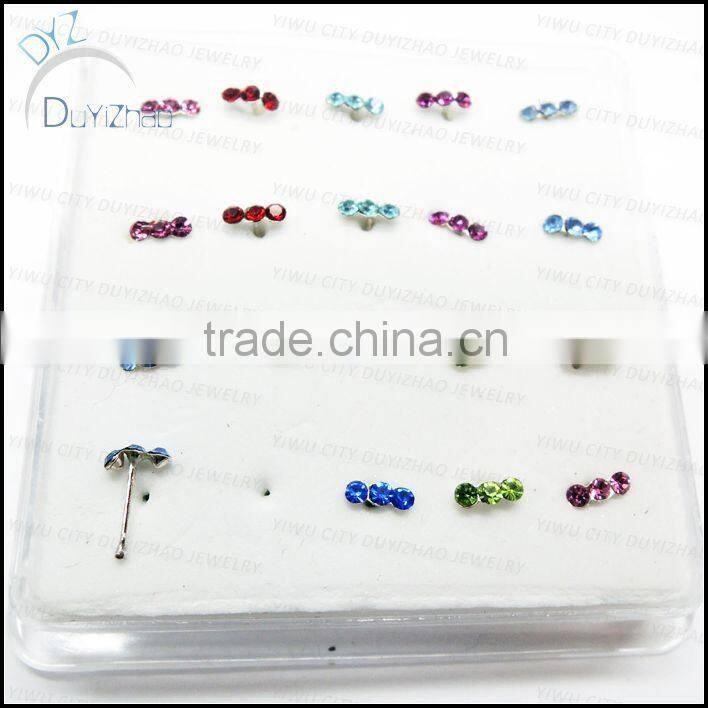 silver unique nose piercing jewelry