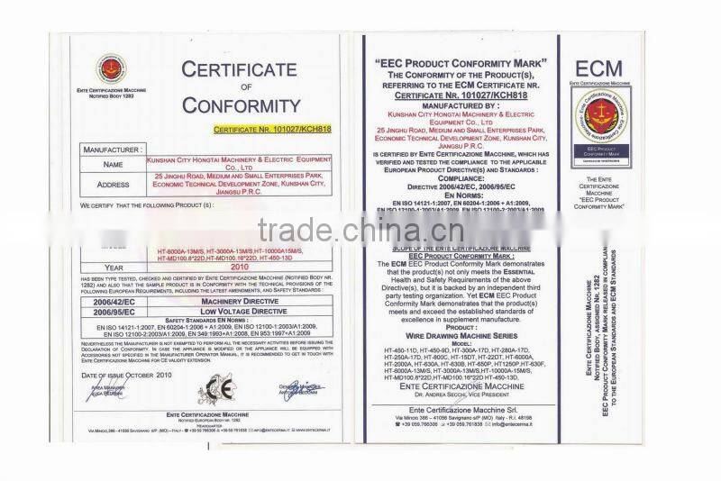 17 Dies Intermediate Copper Wire Drawing Machine with annealer