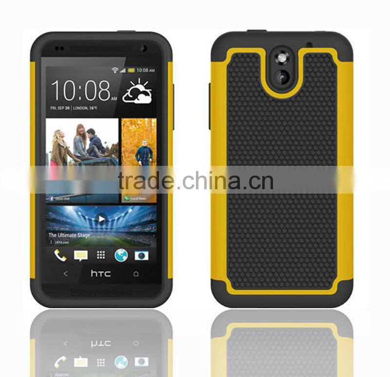 New arrival wonderful Universal sturdy and durable rugged scratchproof defender cheap football lines TPU case for HTC Desire 610