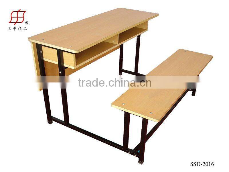 cheap steel wood standard classroom desk and chair