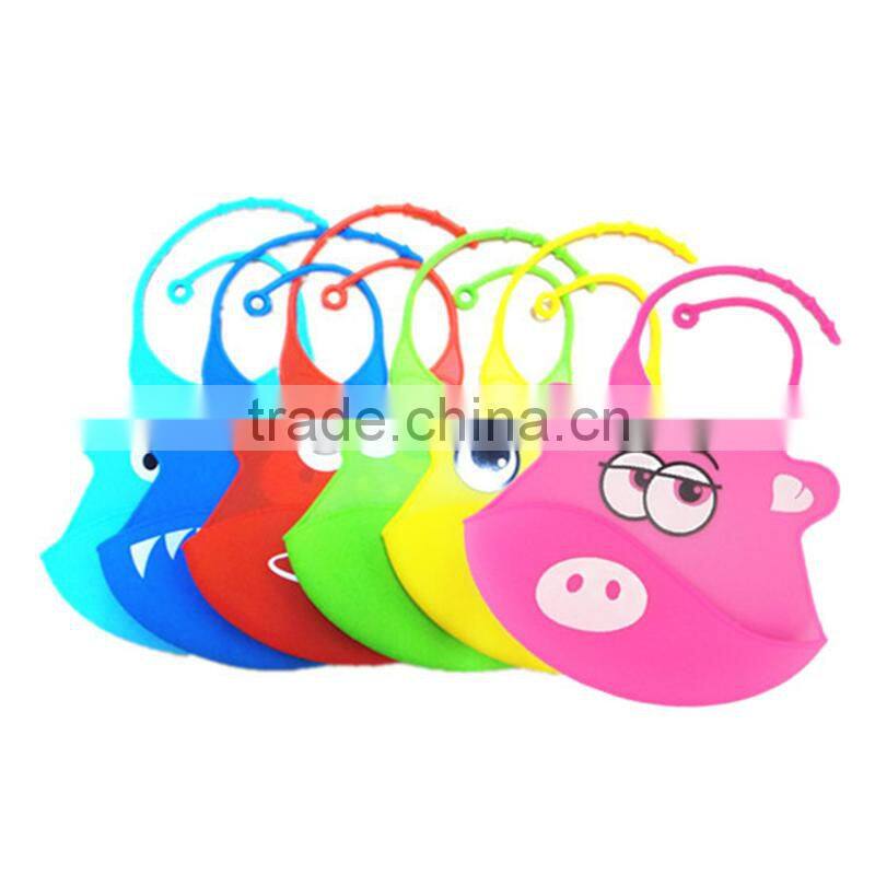 Baby Bibs, Novelty Creature Baby Girls Boys Silica Clasp Bibs