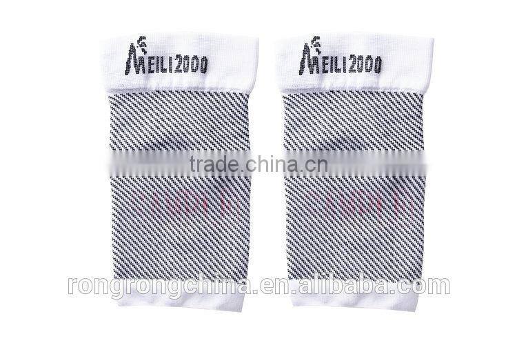 Medical Sport Foot Compression Sleeves White Plantar Fasciitis Sleeve For Unisex