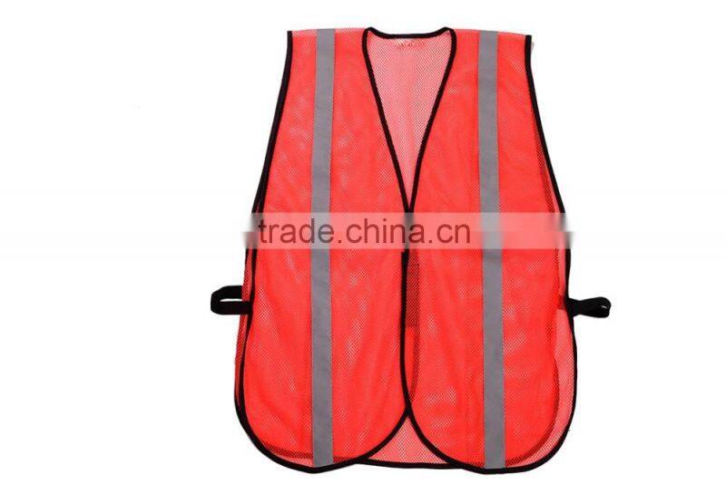 High Visibility Belt Reflective Safety Vest For Running Or Cycling String Vest With Multi Pocket Red Color