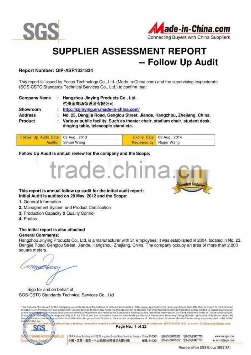 with blowing mold HDPE classroom chairs with tablets