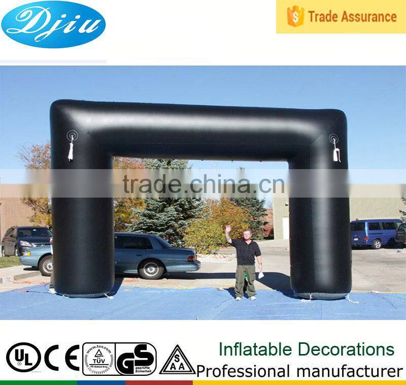 DJ-GM-05 black inflatable advertising product new design entrance door arch