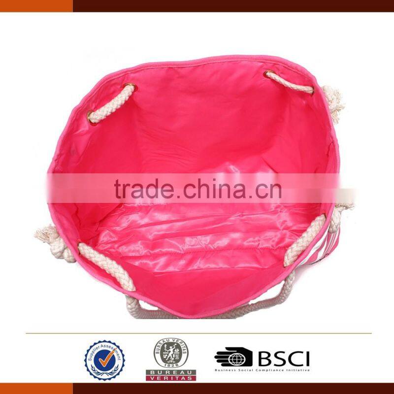 New Design Fashion Canvas Beach Bag for Ladies