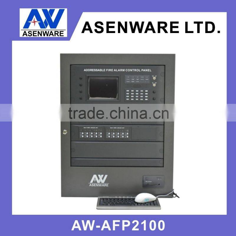 Non-polarity analog addressable fire control panel 2 wire bus