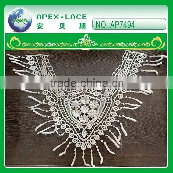 Hot sales cotton embroidery neck lace AP7494