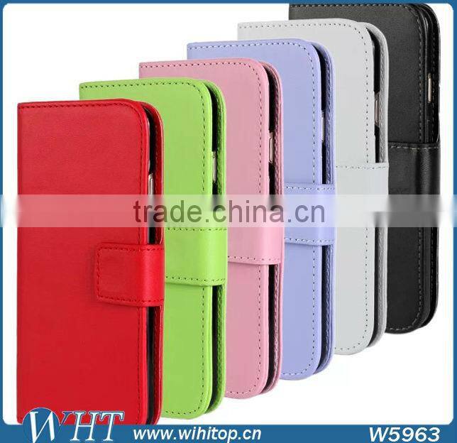 5.5 Inch Leather Case for iPhone 6 Puls Flip Wallet Case with Ultra Thin Stand New Phone Case