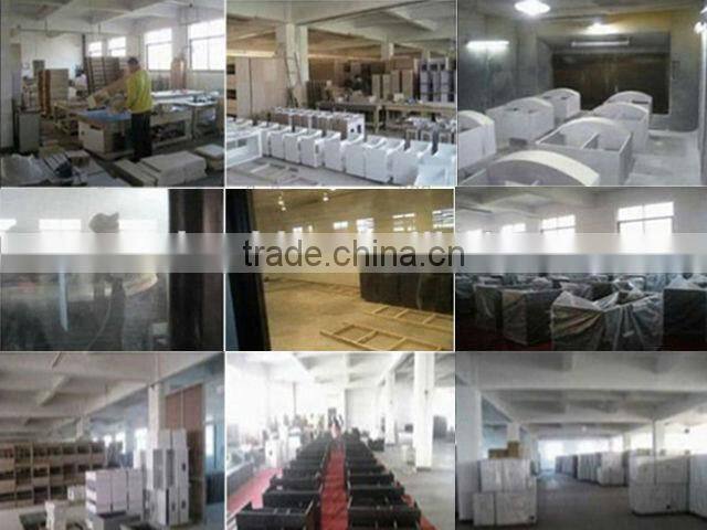 sanitary ware product solid wood bathroom cabinet with single marble sink